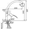 Смеситель для кухни FRAP F4101-14 коричневый
